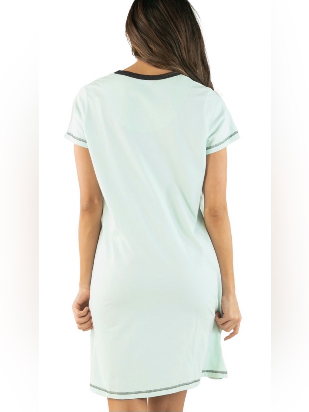 Lazy One Sleep Shirt Size L XL Trophy Wife V-neck Tee Cotton Nightgown - Picture 2 of 5